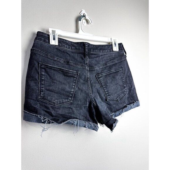 Universal Thread High Rise Black Denim Shorts Womens 6 Jean 3in inseam - Picture 5 of 11
